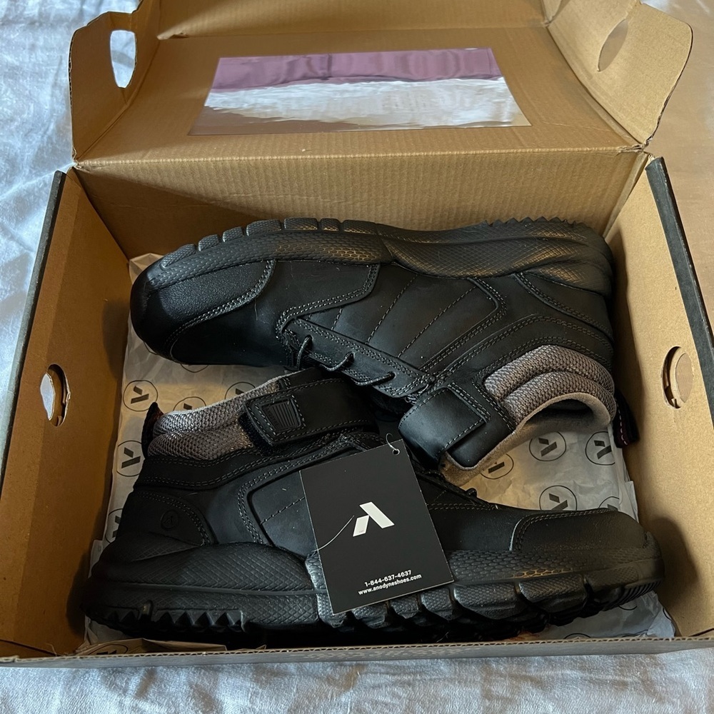 Anodyne No.55 size 8.5 Woman’s Trail Boot, Black and Gray Lace-Up Boots NWT. - Picture 5 of 5